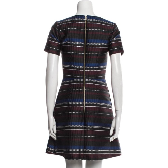 SUNO Striped A-line Dress - Picture 4 of 4